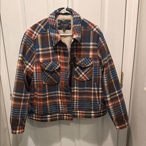 Plaid Women's Jacket - Blue, Brown, Red